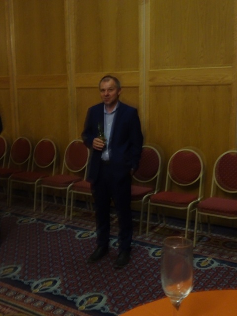 Mr Rowney addressing delegates at the cocktail venue