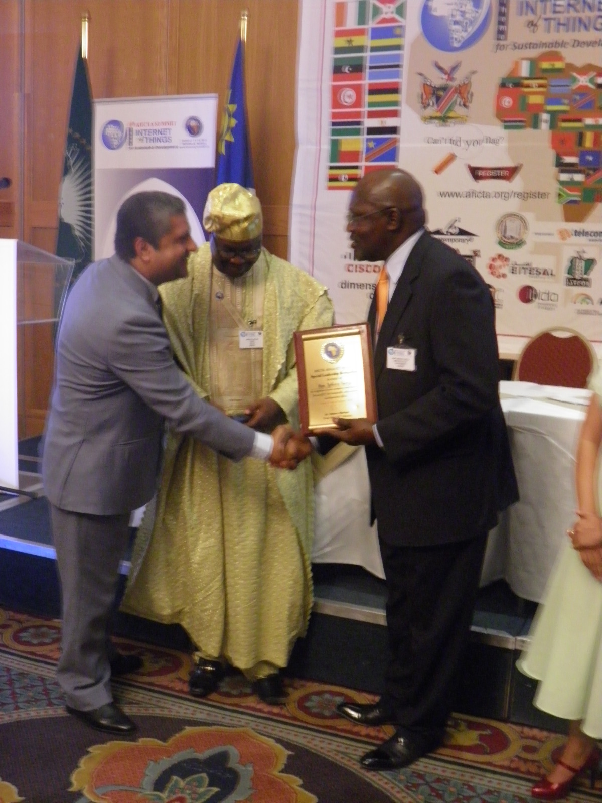 Exchange of Plesantries between Hossam Elgamal of Egyptian Cabinet and Namibian ICT Minister